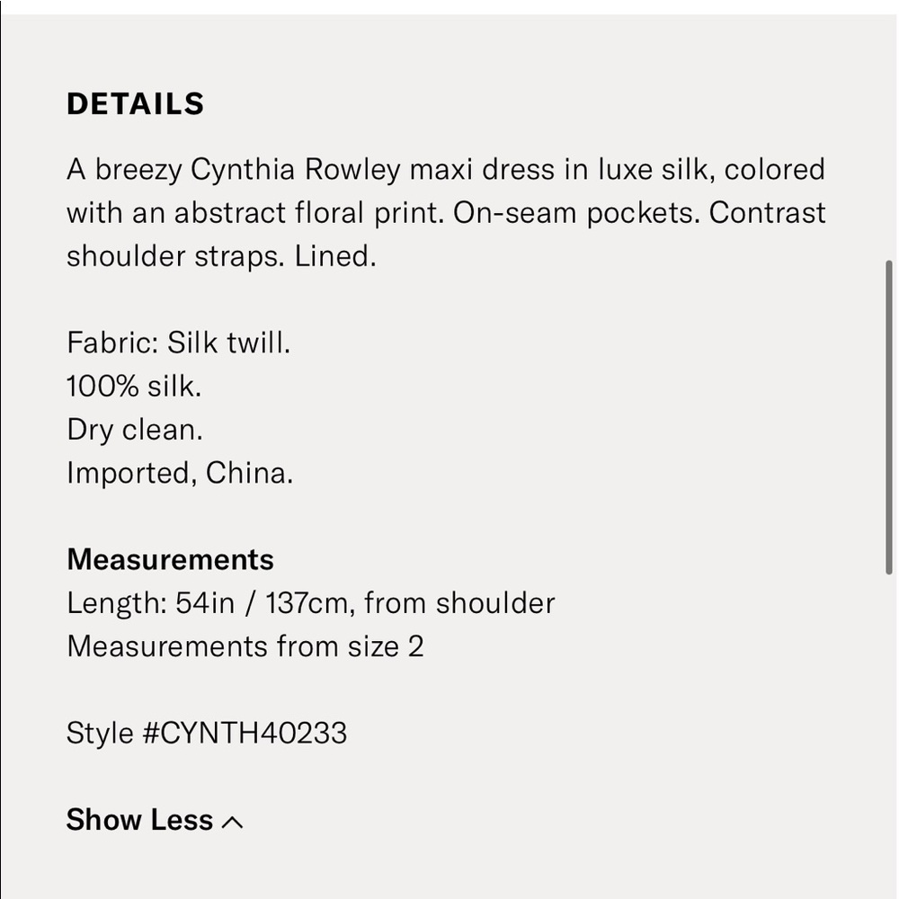 NWT 100% silk beautiful Cynthia Rowley dress - Picture 5 of 5